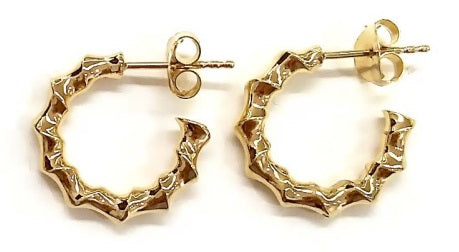 Gold Rope Hoops