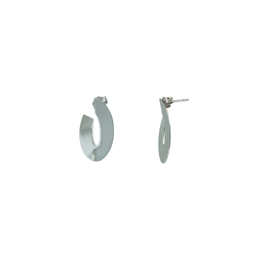 Silver Geometric Earrings