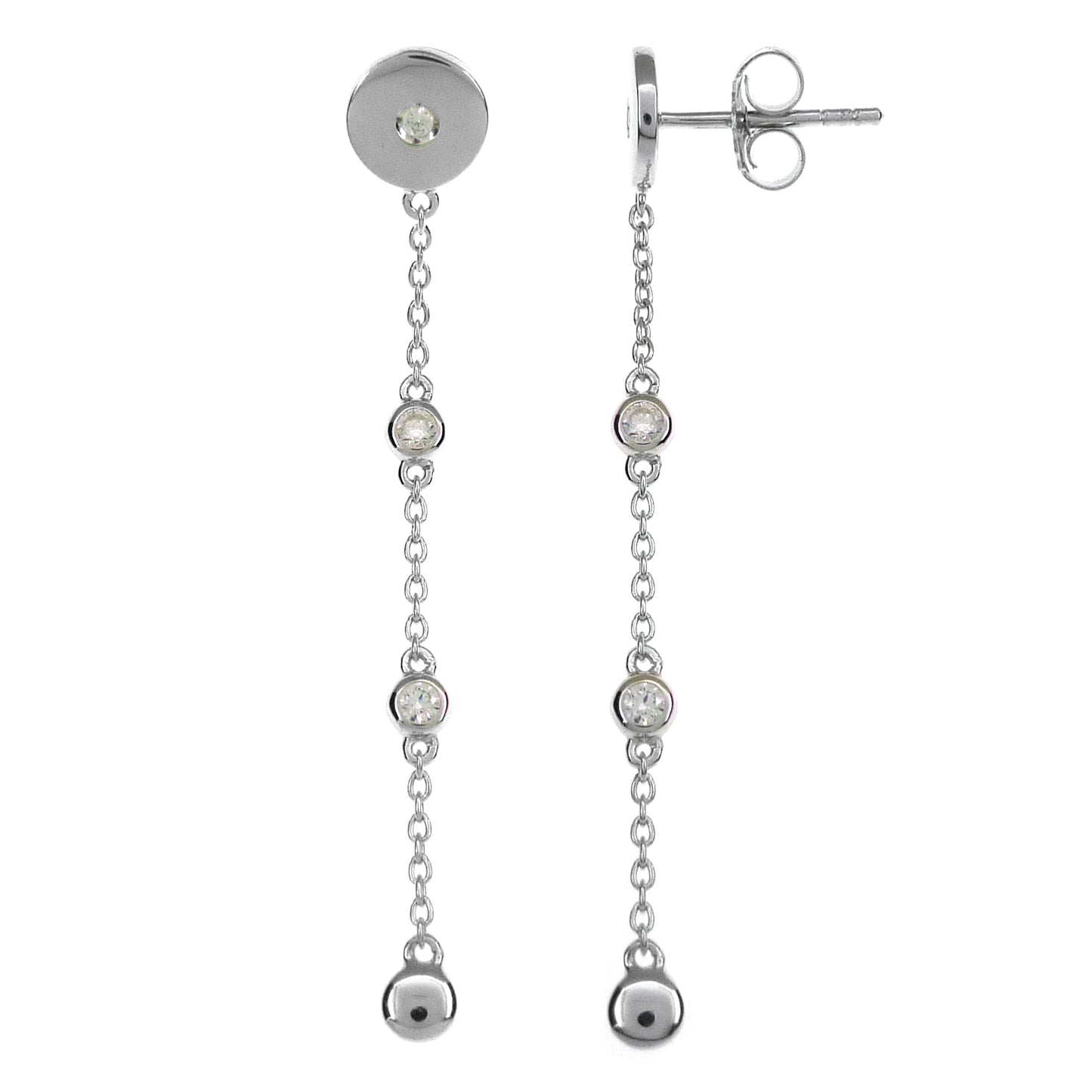 Silver Drop Earrings