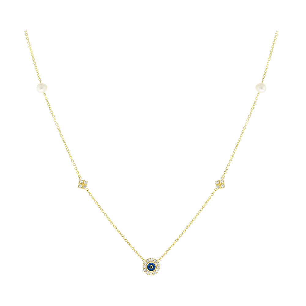Gold Eye Necklace