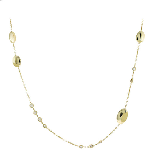 Gold Disk Necklace
