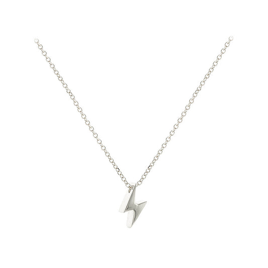 White Gold Lightning Necklace