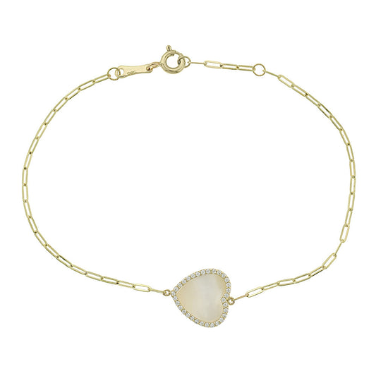 Gold Bracelet With Heart