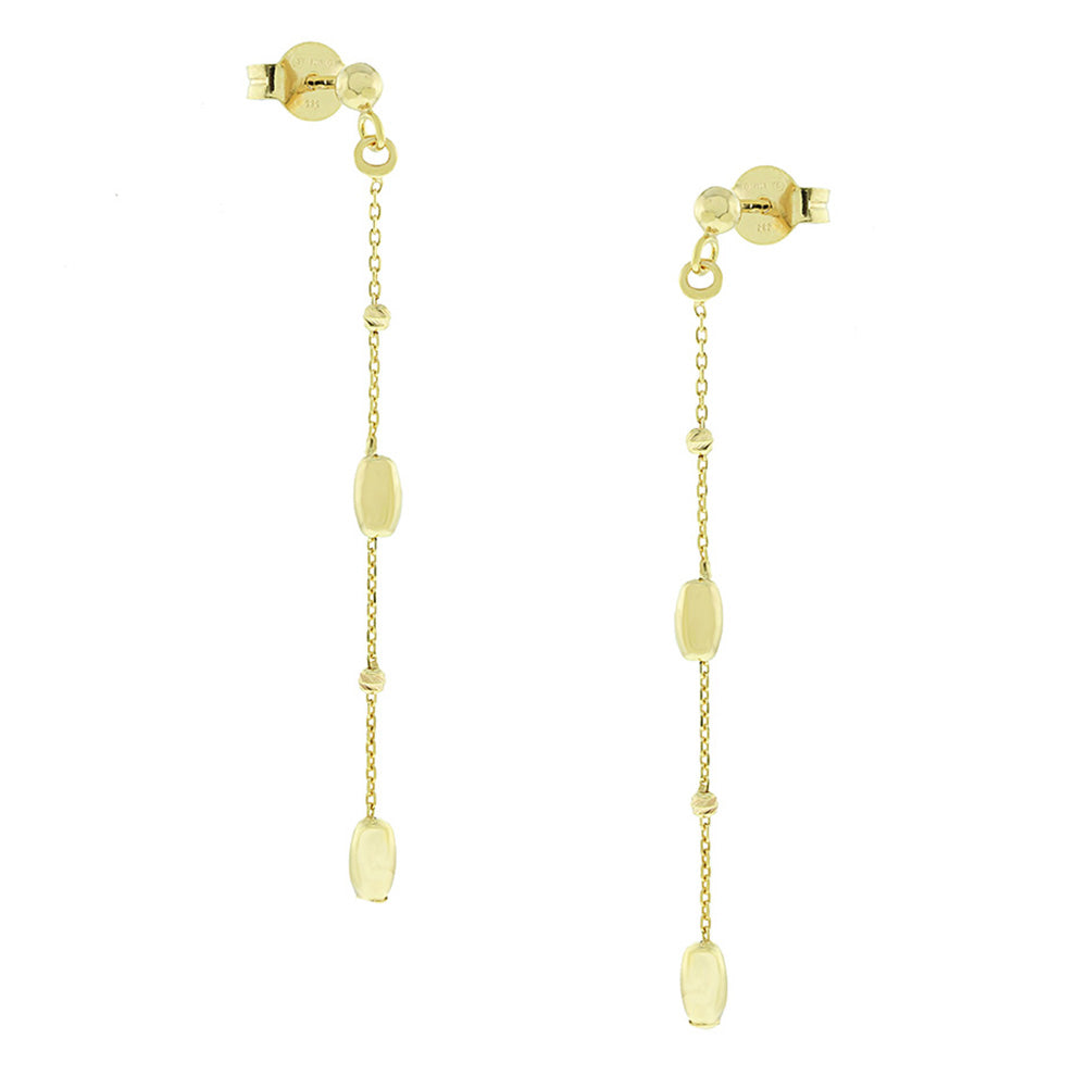 Yellow Gold Drop Earrings