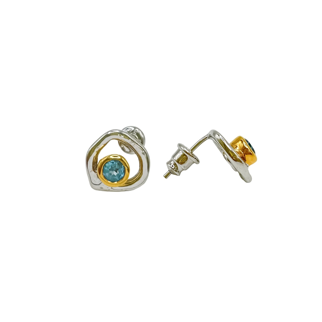 Blue Topaz Earrings