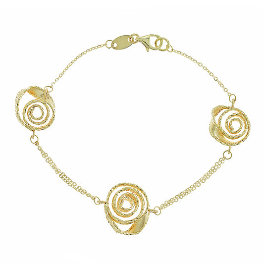 Gold Twirl Bracelet