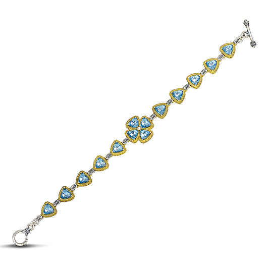 Sterling Silver Bracelet With Swarovski Stones