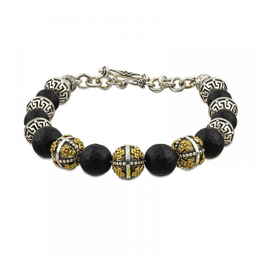 Beaded Silver Bracelet