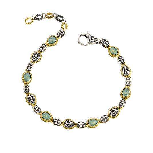 Pear Shaped Link Bracelet