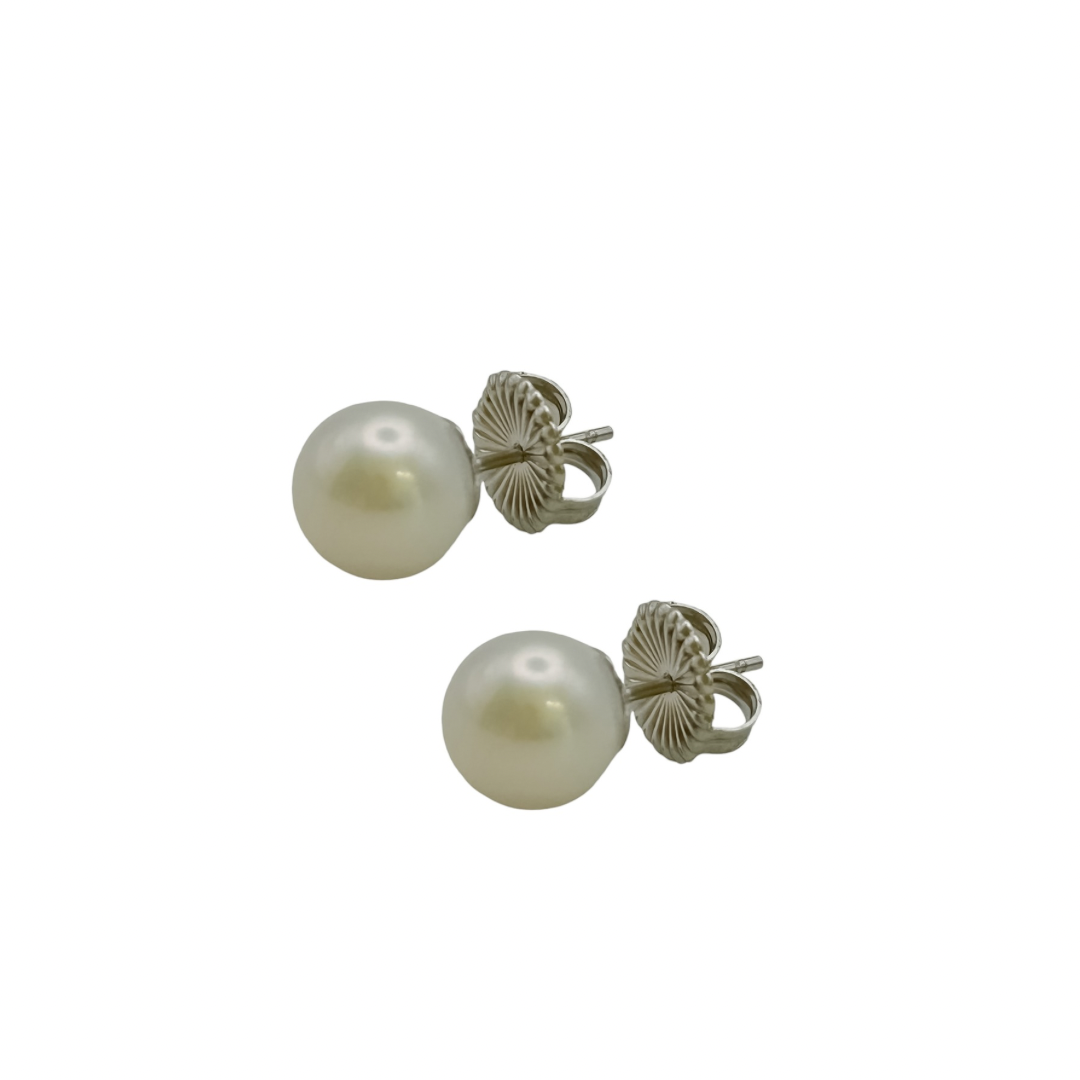 Silver Pearl Earrings