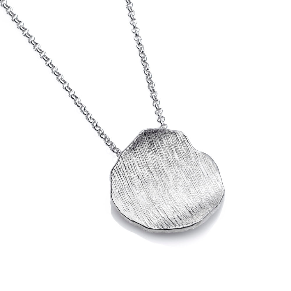 Silver Disk Necklace