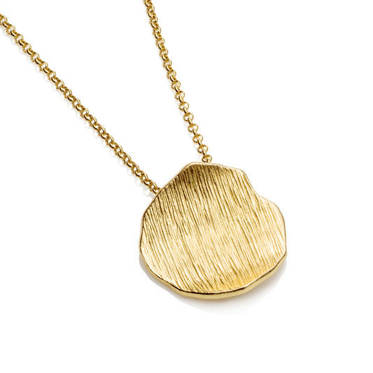 Gold Disk Necklace