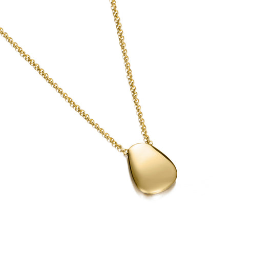 Gold Pebble Necklace