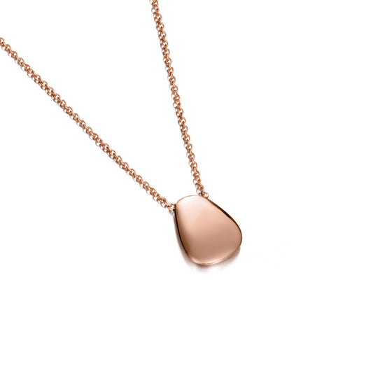 Rose Gold Pebble Necklace