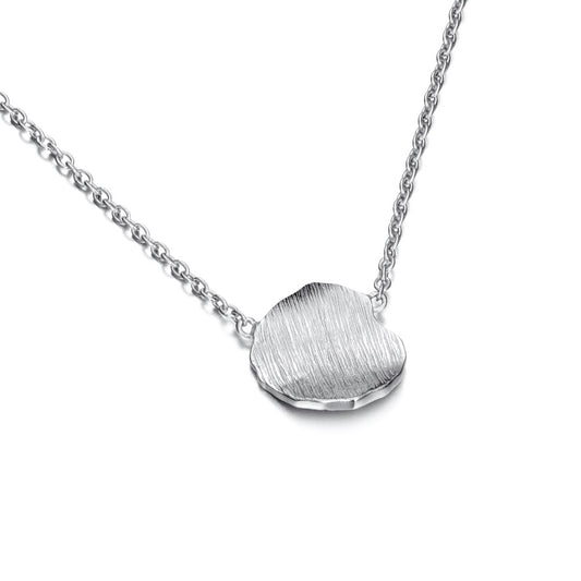 Silver Disk Necklace