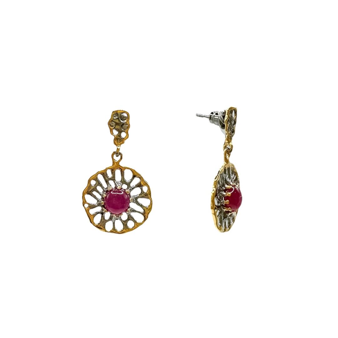 Ruby Drop Earrings