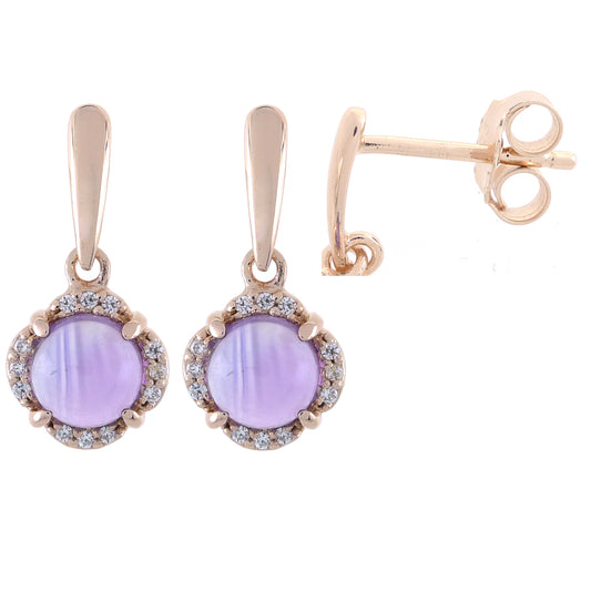 Amethyst Drop Earrings