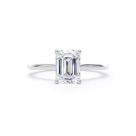Emerald Cut Lab Diamond Ring