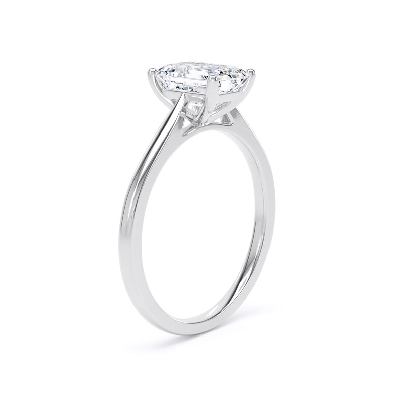Emerald Cut Lab Diamond Ring