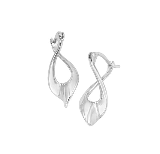 Silver Twist Earrings