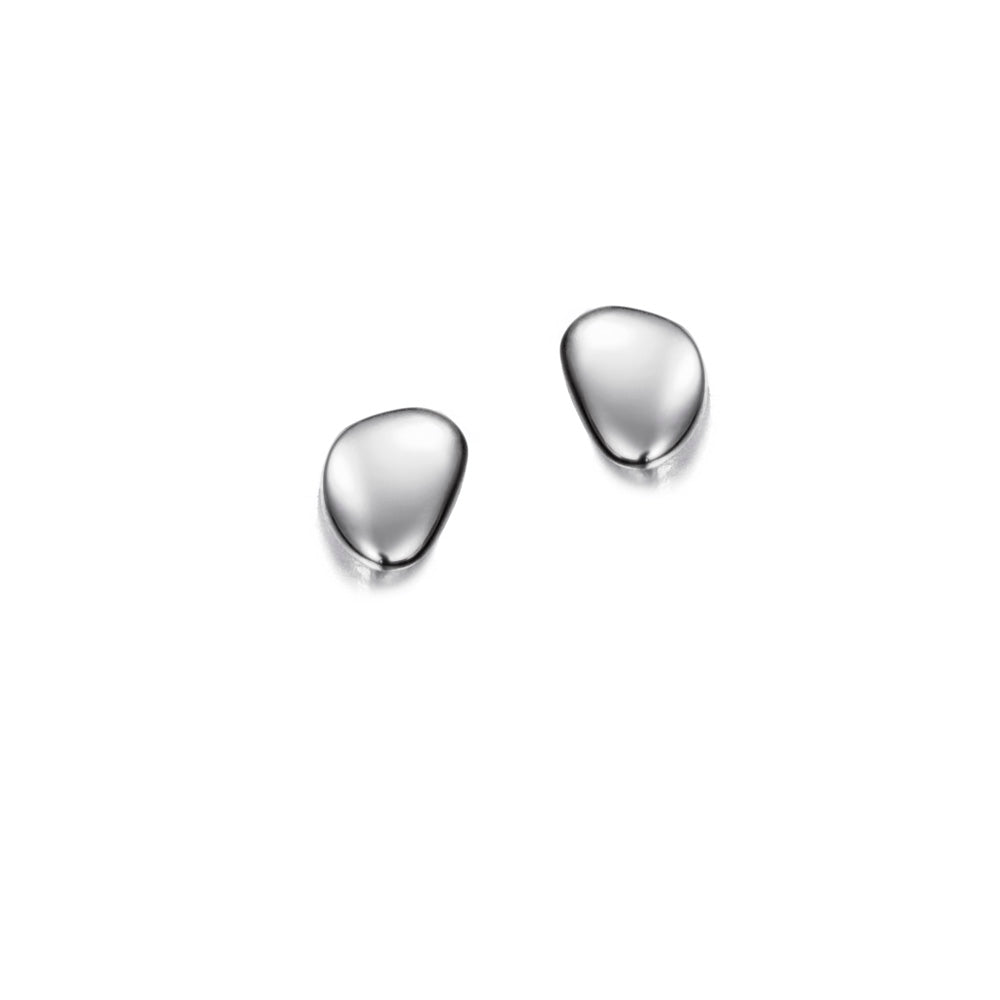 Silver Pebble Studs