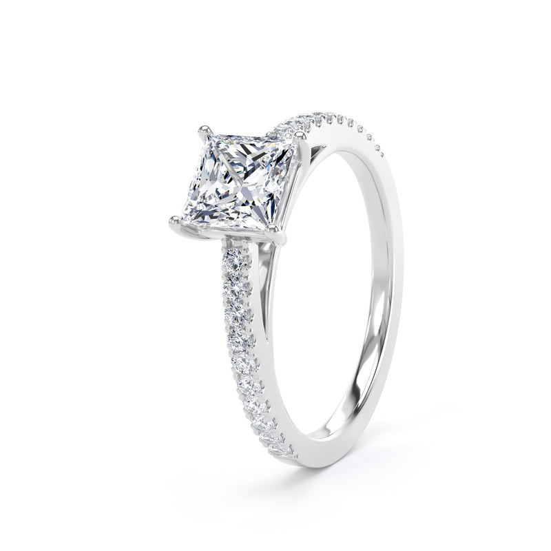 Princess Lab Diamond Ring