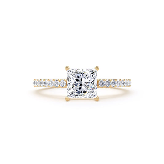 Princess Lab Diamond Ring