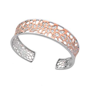 Rose & Silver Bangle