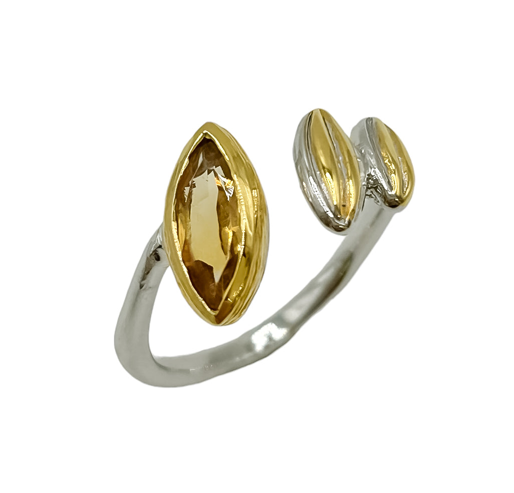 Sterling Silver Citrine Ring