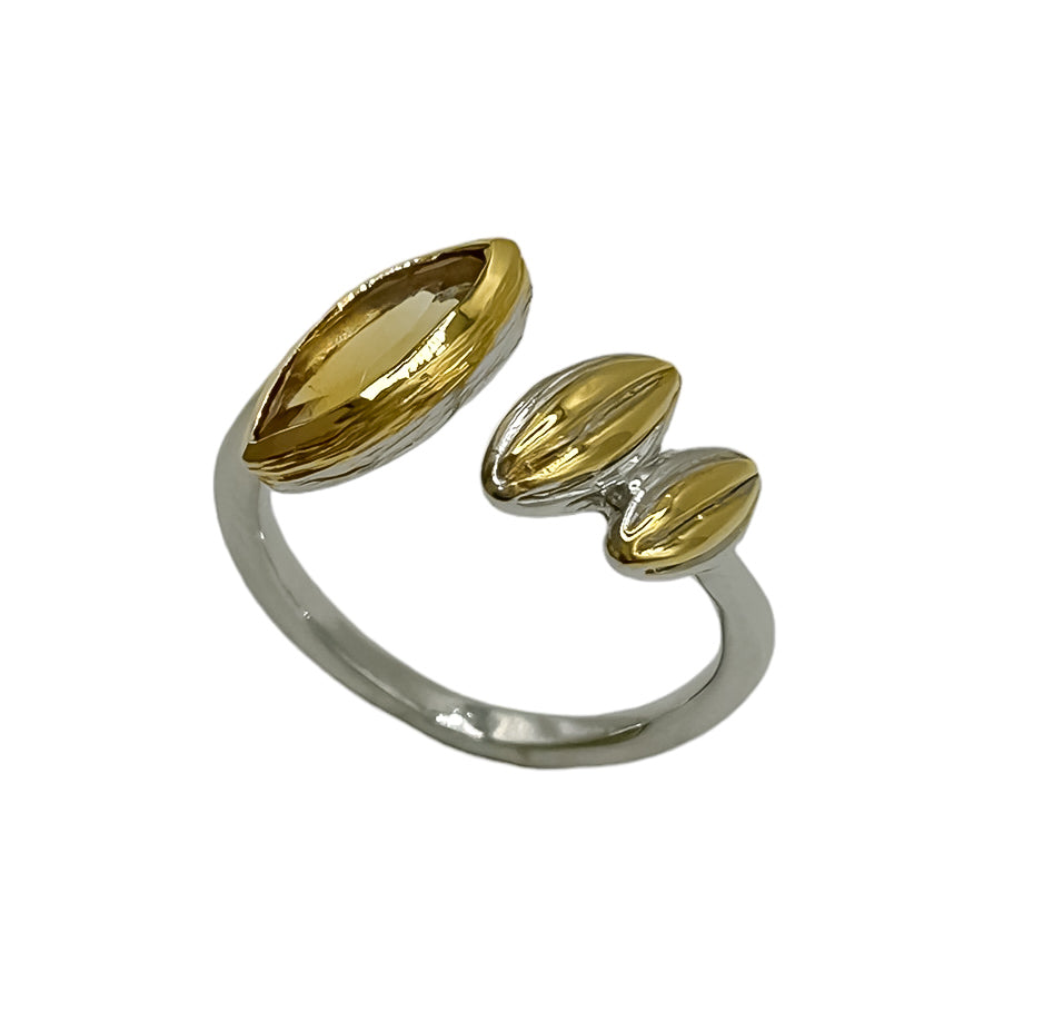 Sterling Silver Citrine Ring