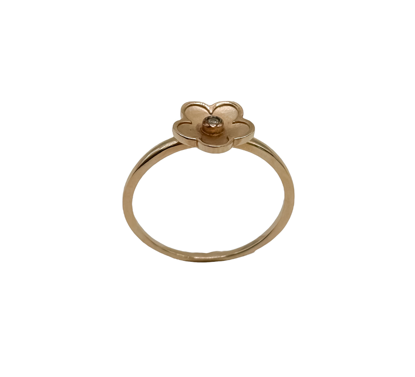 Rose gold flower ring