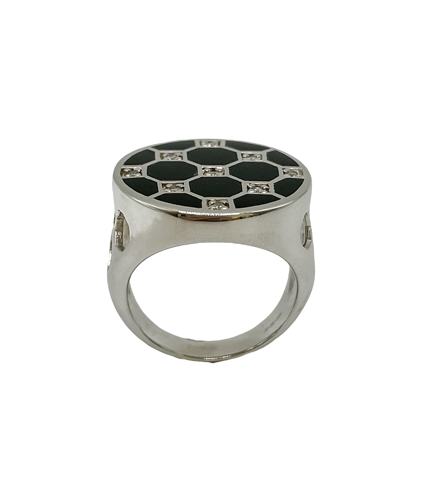 Silver Black Onyx Ring