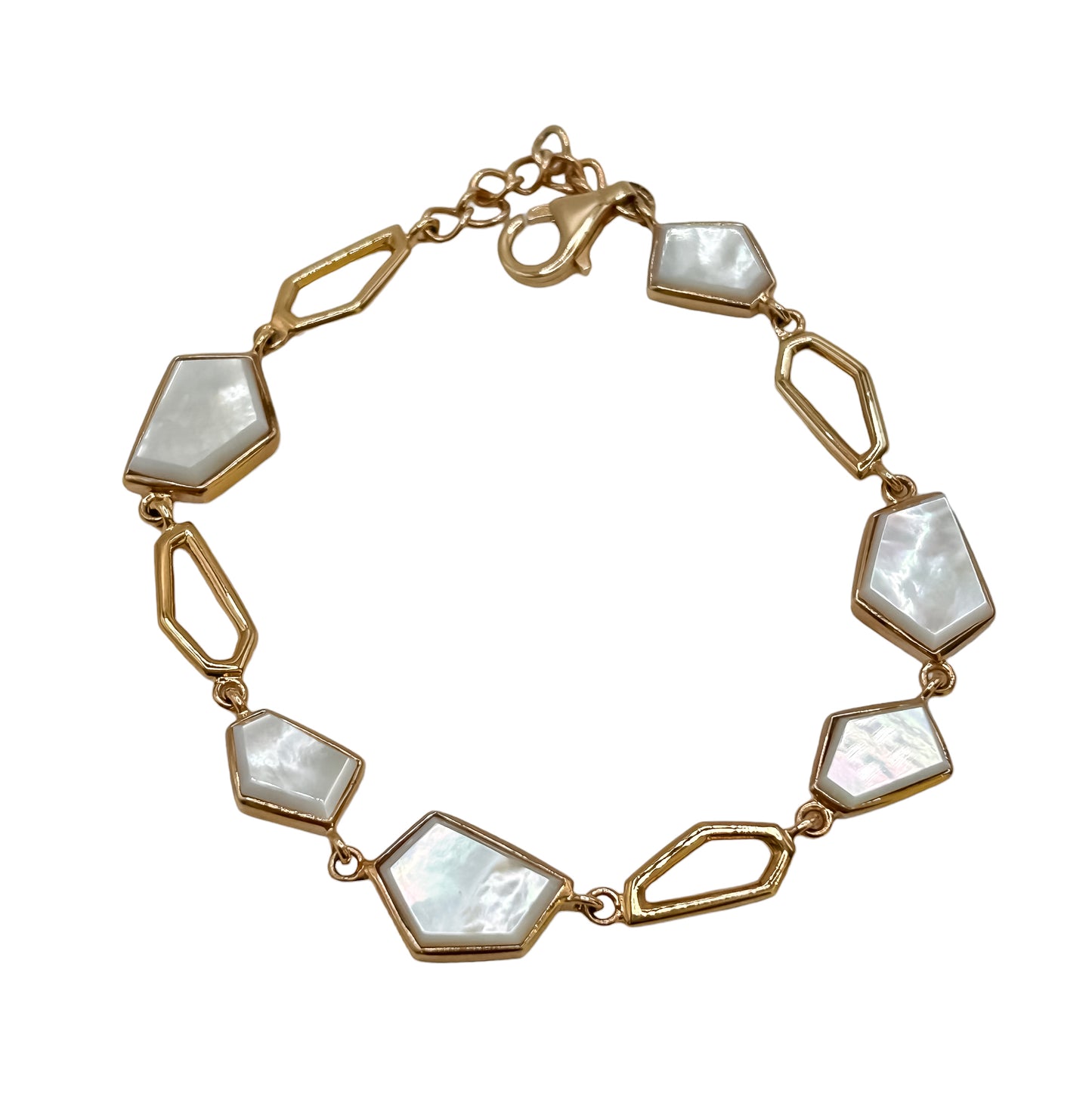 Silver Bracelet with Mother Of Pearl