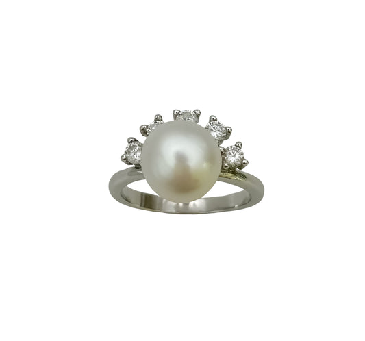 Silver Pearl Ring