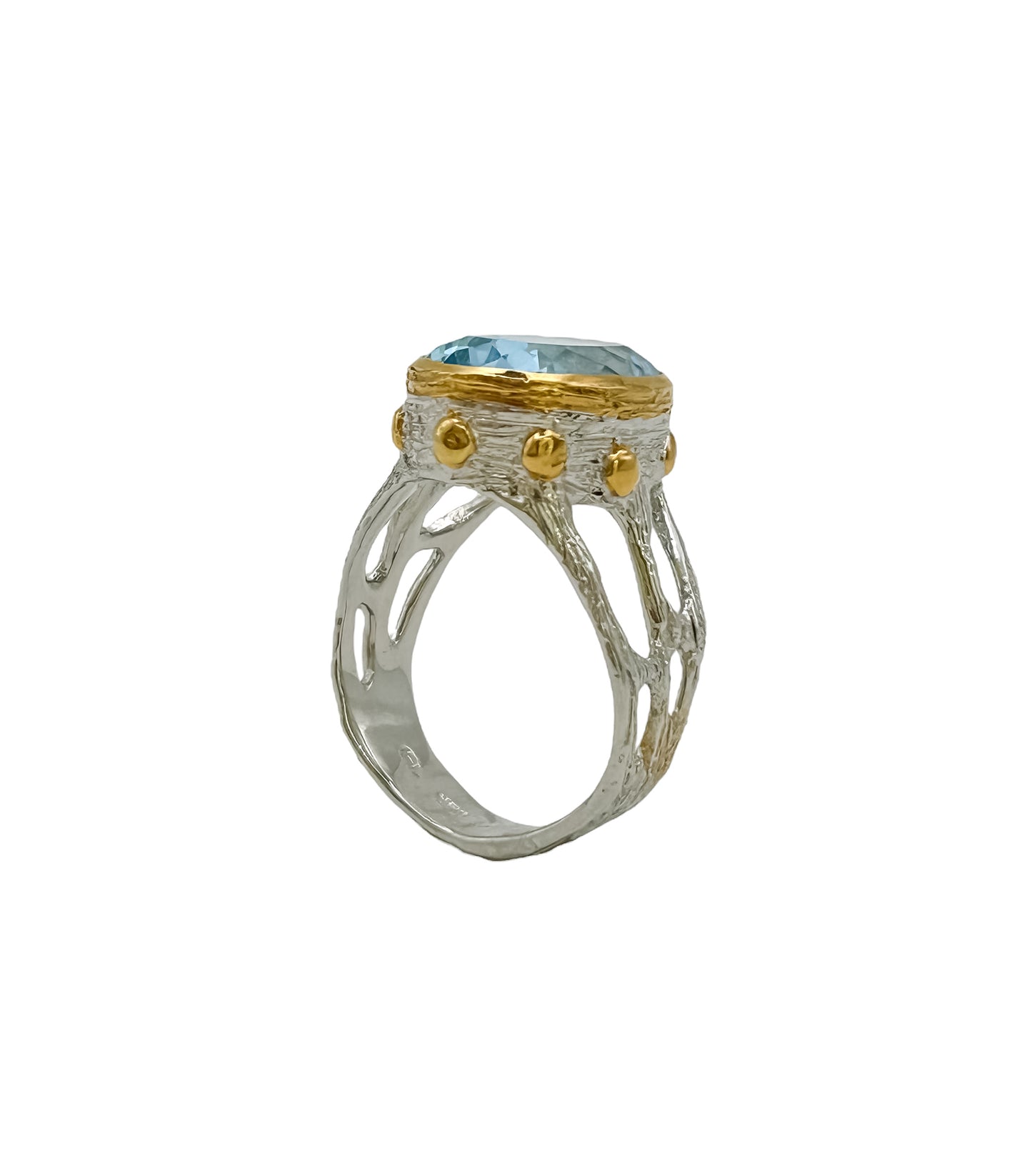 Silver Blue Topaz Ring