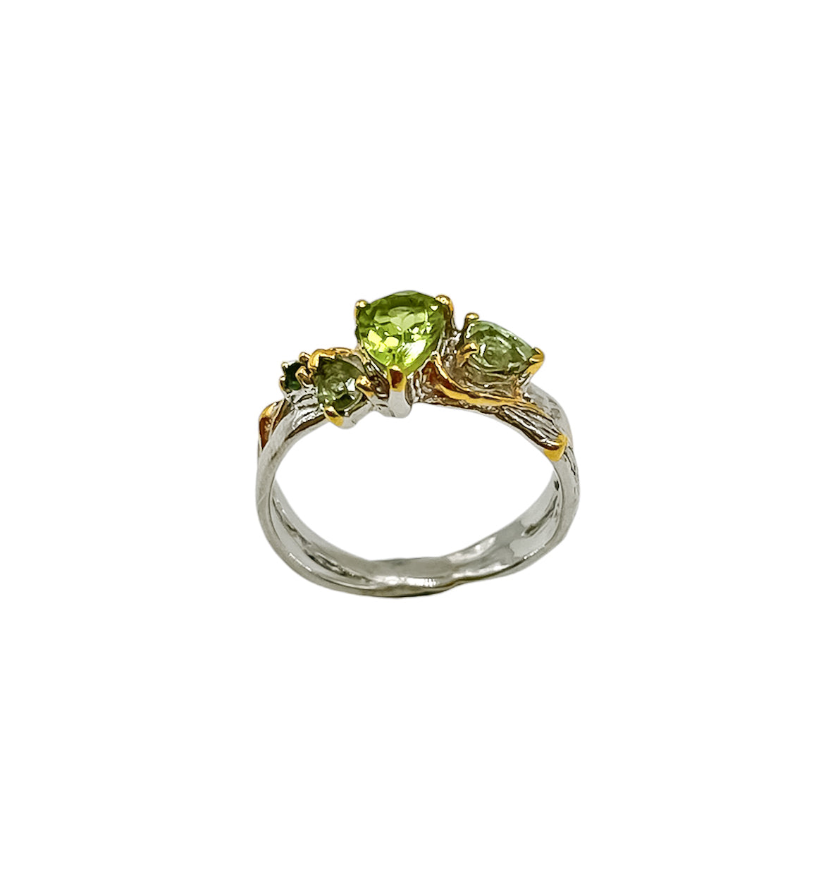 Silver Peridot Ring