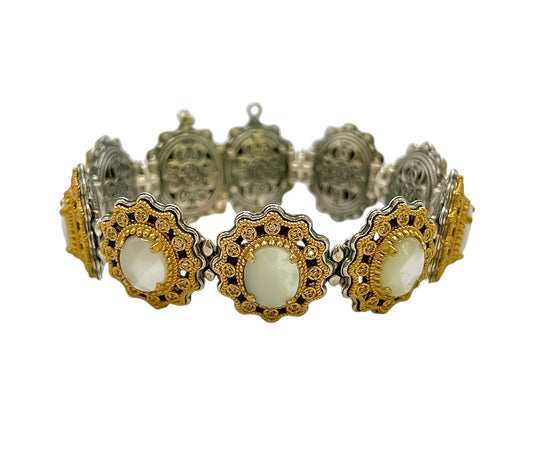 Silver Mother of Pearl Bracelet