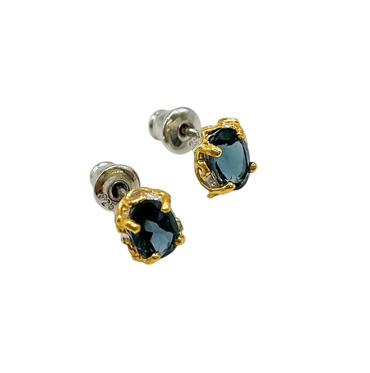 Silver Earrings With Topaz