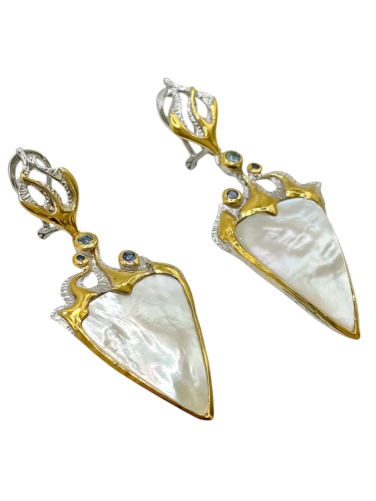 Silver Mother Of Pearl Earrings