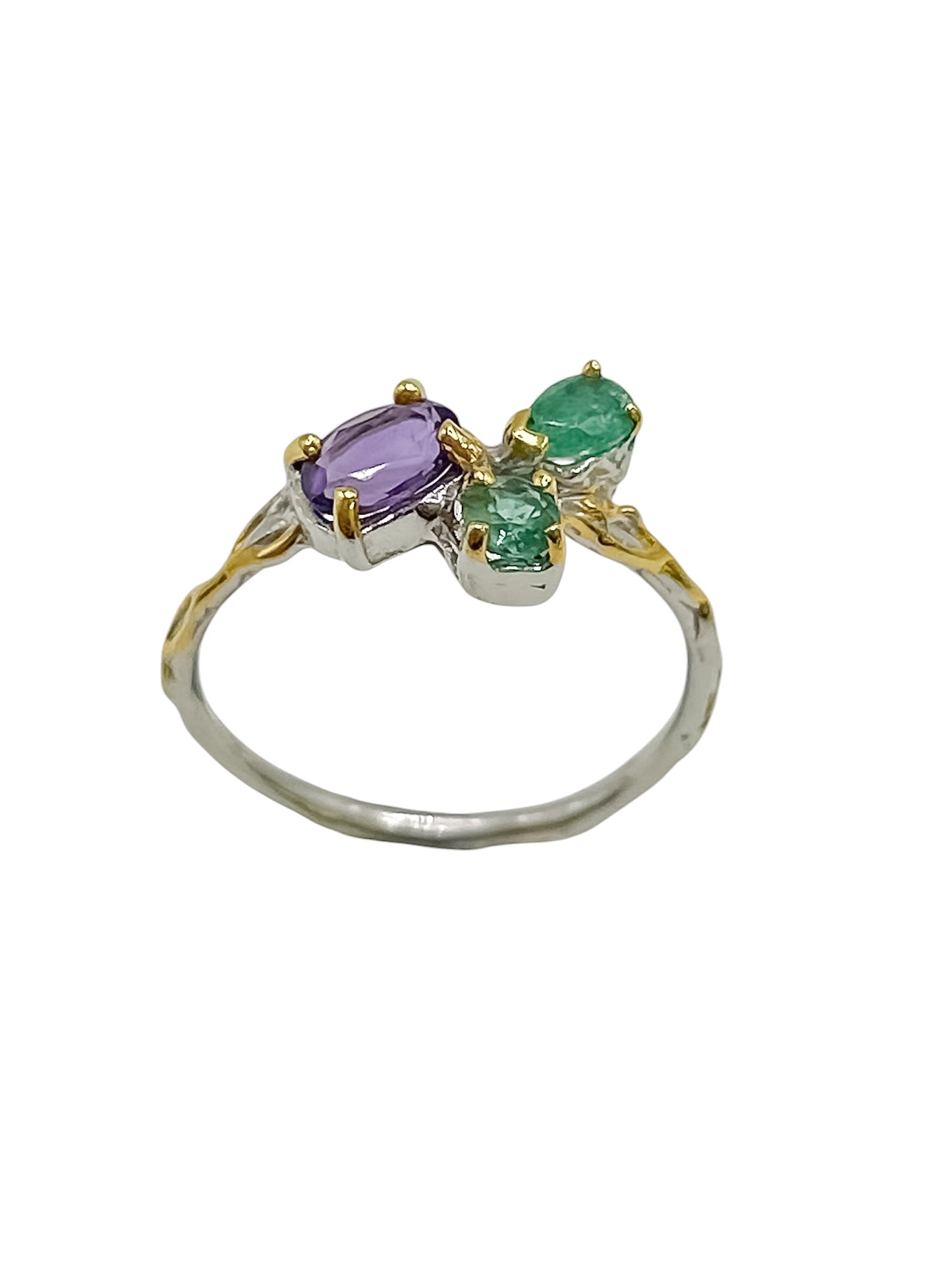 Silver Ring With Gems