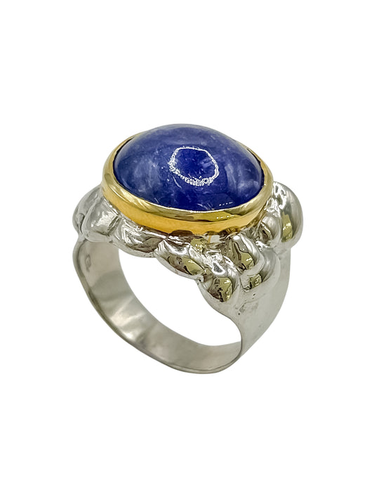 Silver Ring With Tanzanite