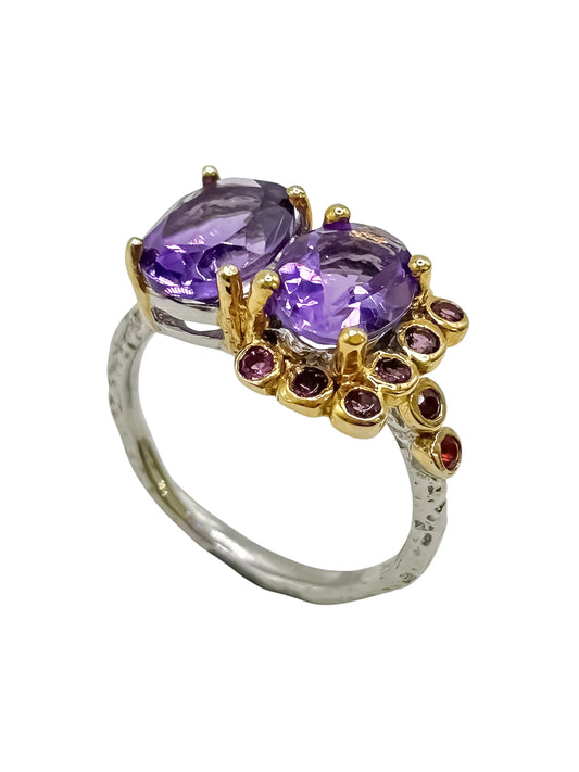 Silver Ring With Amethyst
