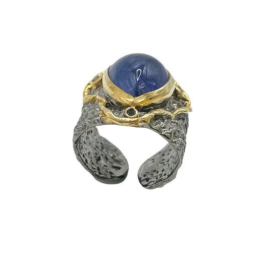 Silver Ring With Tanzanite