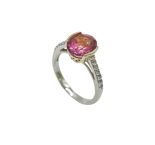 Silver Ring With Tourmaline