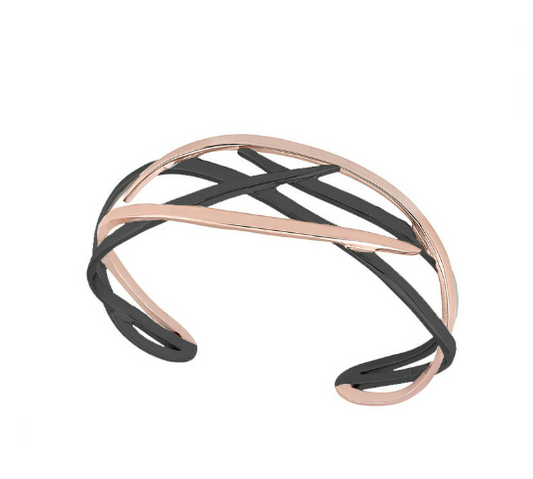 Rose Gold & Oxidized Bangle