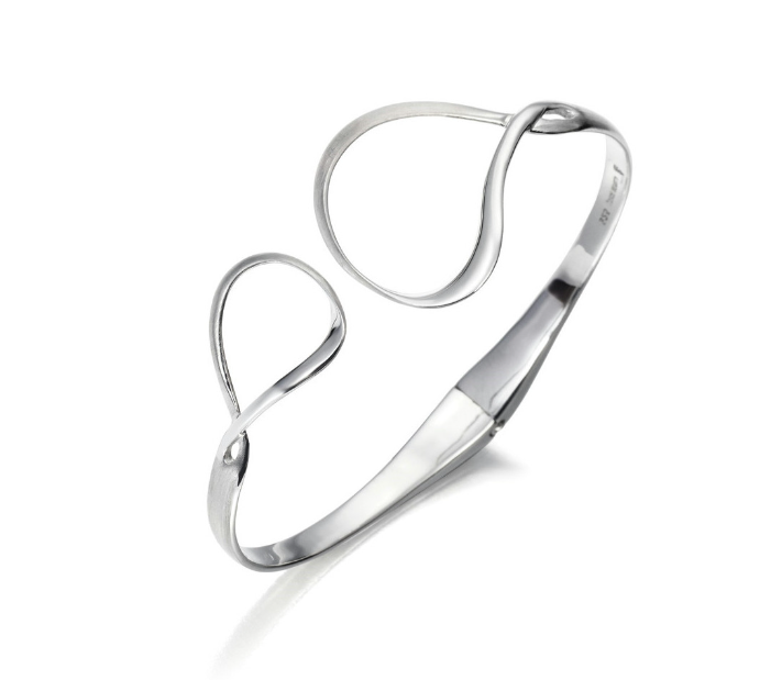 Matte Silver Bangle