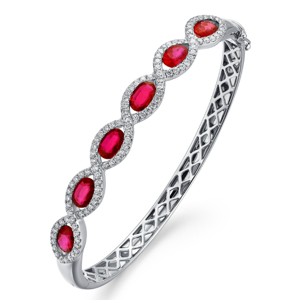 Ruby Diamond Bangle