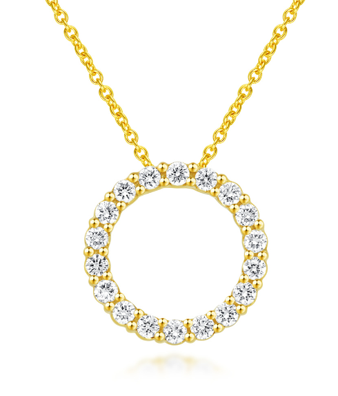 Diamond Halo Necklace