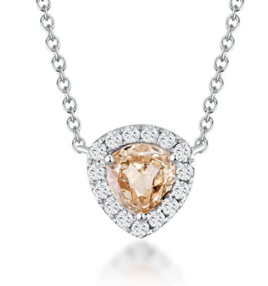 Morganite Diamond Necklace