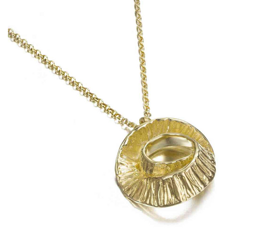 Gold Seaweed Necklace